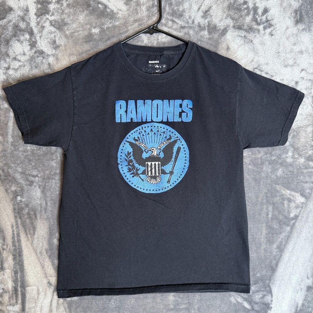 Women's Ramones American Eagle Black Short Sleeve T-Shirt Size Medium